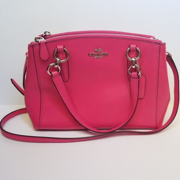 Coach Handbags - NEW Coach Christie Pink Amaranth Leather Purse Bag